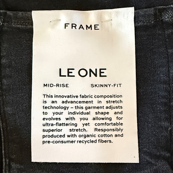 NWT Frame Le One Two Tone Skinny Jeans - Picture 9 of 12